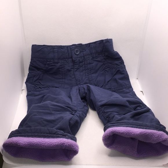 Old Navy Infant Girls Cozy Warm Fleece Lined Pants 12-18 Months - Picture 3 of 11